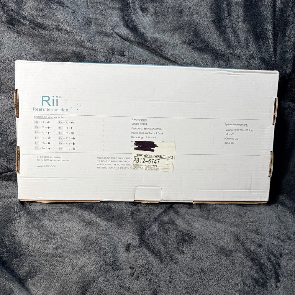 Rii Mixed Color Led Backlit Multimedia Gaming Keyboard (RK104)